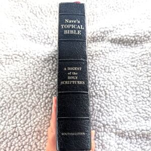 Naves Topical Study Bible Thumb Index Southwestern Vintage 1962 Indexed-EUC